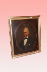 Oil on canvas "Nobleman" Northern Europe early 1900s