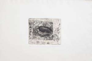 Luigi Bartolini "Scarabeo" etching, 20th century