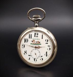 Orologio da tasca gigante 8,3 cm, epoca 1900 circa