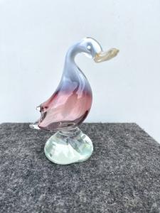 Papera in vetro a due colori con iridazione.Seguso,Murano.