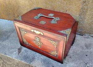 scatola antica set gioco mahjong primi 900