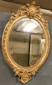 SPECC474 - specchiera in legno dorato, epoca '800, cm L 80 x H 124