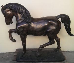 Cavallo - Stile Giambologna - Bronzo, fusione a cera persa - 19° secolo - Francia - H 121 cm