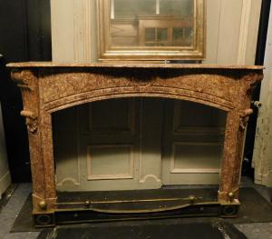 chm602 red marble fireplace h cm 103 x w 160 cm