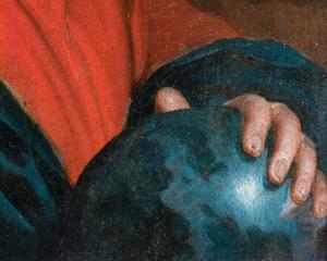 Scuola del XVI-XVII secolo, Cristo Benedicente - Foto 6