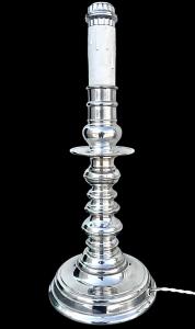 Lampada in argento.Italia,periodo Deco’.