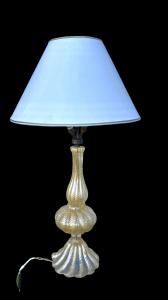 Lampada  in vetro ‘cordonato oro’. Barovier & Toso. Murano.