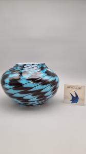 Enrico Cammozzo - Vaso - Vetro di Murano - Originale firmato 2,7 Kg