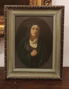 GEMÄLDE MIT MADONNA „ADDOLORATA“, ZWEITE HÄLFTE DES 19. JAHRHUNDERTS