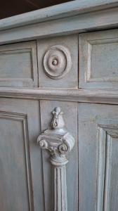Napoleon III style sideboard with 4 painted doors - Foto 10