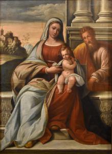 Madonna con Bambino e San Giuseppe, Benvenuto Tisi (VENDUTO)