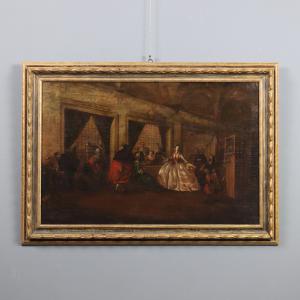 Dipinto Il Parlatorio delle Monache di San Zaccaria Copia da Francesco Guardi