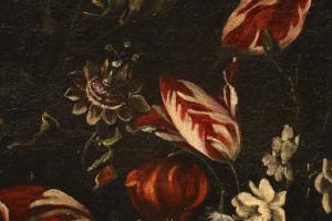 Nature morte avec un vase de fleurs, Giovanni Stanchi (Rome, 1608 - 1675) Atelier - Foto 8