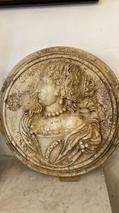 Pair of marble bas-reliefs