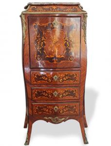 SEKRETÄR AUS ROSENHOLZ MIT INLAY - FRANKREICH - NAPOLEON III