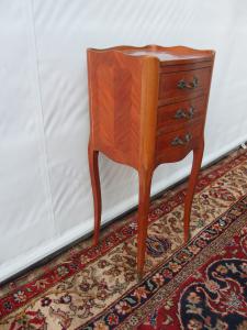 SMALL THREE-DRAWER NIGHTSTAND NAPOLEON III STYLE FRANCE cm W30xD28xH75