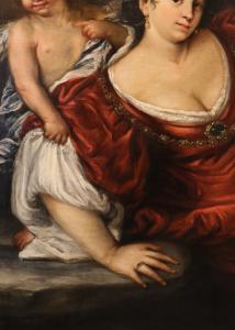 La regina Artemisia con amorino, Francesco Cairo (Milano 1607 - 1665) bottega di - Foto 7