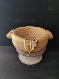 Elegante acquasantiera in marmo giallo - 37 x 37 cm - Venezia
