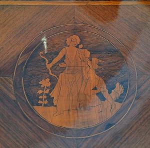 INLAID SMALL WRITING DESK - LOMBARDY - LOUIS XVI - Foto 7