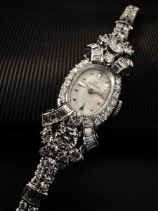 Orologio  in  Platino   " Art  -  Dèco "   OMEGA  con  Diamanti  - Foto 5