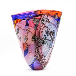 Mundgeblasene Glasvase von Wes Hunting