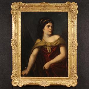 Quadro mitologico firmato J. Hickel e datato 1770, Medea