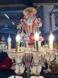 Murano-Glaslüster mit 8 Leuchten