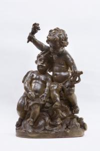 Gruppo di putti in terracotta