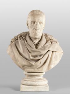 Busto in marmo raffigurante nobile mantovano (Antonio Cavriani), secolo XIX