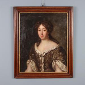Dipinto Ritratto Femminile Nello Stile di Jakob Ferdinand Voet