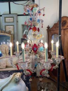 Murano-Glaslüster mit 8 Leuchten
