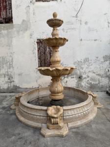 Marble center fountain diameter 2.80 m height 2.90 m