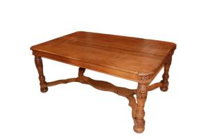 French rustic extendable table from the second half of the 1800s in oak wood