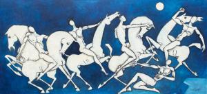 Bruno Landi, "La grande Battaglia", olio su tela, 2003,  Bruno Landi, “The Great Battle,” oil on canvas, 2003