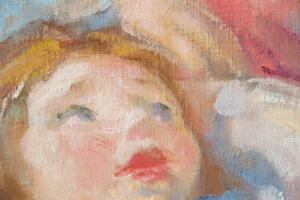 Mario Micheletti, huile sur contreplaqué, signé, époque XXe siècle - Foto 8