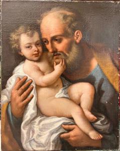 Saint Joseph with Child, Paolo de Matteis (Piano Vetrale 1662 – Naples 1728)
