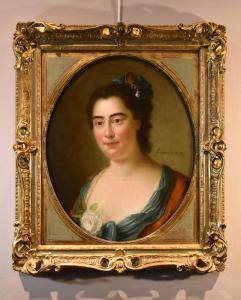 Jean-Baptiste Perroneau (Paris, 1715 – Amsterdão, 1783)  Retrato de dama