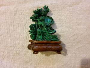 Chinesische Malachitstatue