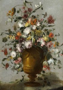 Meister der Guardeschi-Blumen - Blumensträuße in einer Vase VERKAUFT