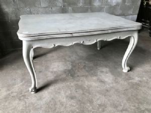 Mesa Provençal Lacada Cinza Claro Extensível - Restaurada (em andamento)_car 1729