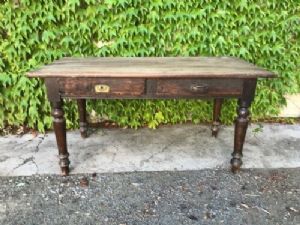 Mesa Rústica Antiga em Cerejeira Piemontesa - Restaurada (em andamento)_car 1270