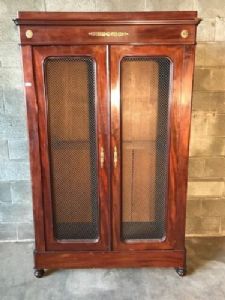 Charming and Elegant Charles X Mahogany Bookcase - Restored (work in progress)_car 1275