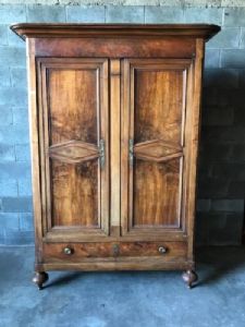 Empire Walnut Wardrobe with 2 Doors - Restored (work in progress)_car 1281