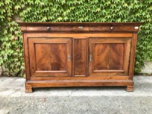 Elegant Charles X Walnut Credenza - Restored (work in progress)_car 1344