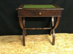 Mesa de Centro em Mogno e Pena de Mogno Carlos X - Restaurada (em processo)_car 1393