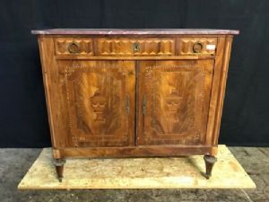 Elegant Louis XVI Inlaid Mahogany Credenza - Restored (work in progress)_car 1406