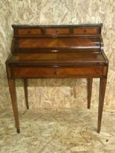 Elegant Louis XVI Mahogany Drop-Front Desk - Restored (work in progress)_car 1426