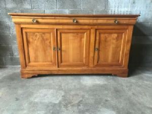 Charles X Cherrywood Credenza with Ebony Inlays - Restored (work in progress)_car 1494
