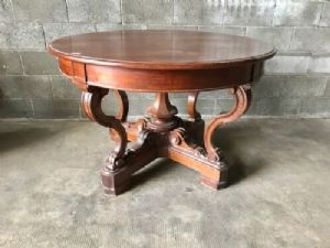Mesa de Cesto Genovesa Carlos X em Lariço - Restaurada (em andamento)_car 1589