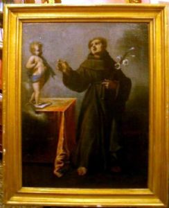 Zuschreibung an Jacopo Vignali "Ekstase des Heiligen Antonius" 17. Jhdt.